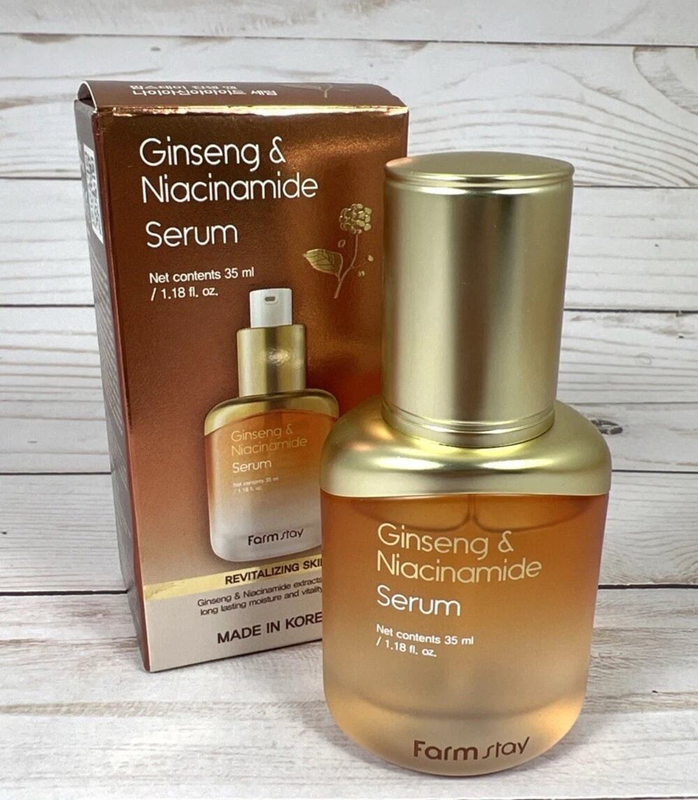 Farm Stay Ginseng Niacinamide Facial Serum 35ml K-Beauty NEW